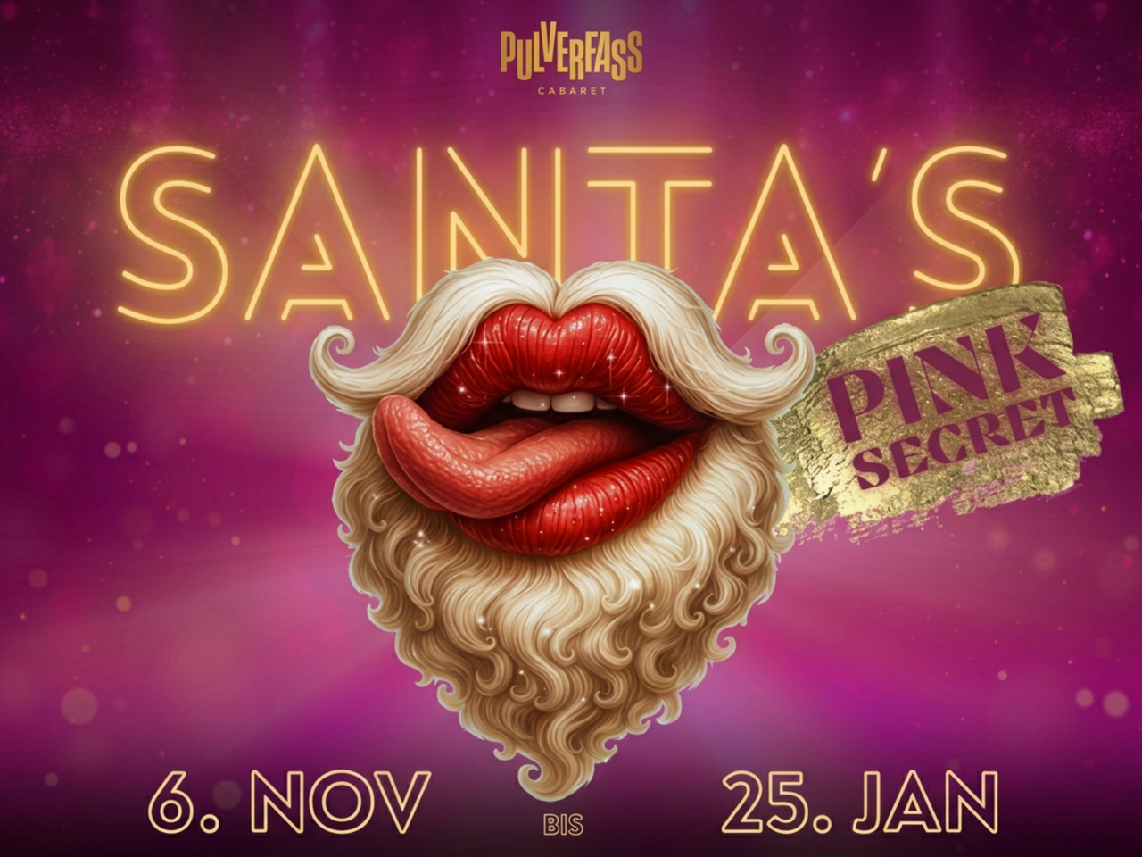 Beispielbild: DIE PULVERFASS WEIHNACHTSSHOW – Santas Pink Secret! auf der Reeperbahn in Hamburg mit Showticket & Hotel – Die Show